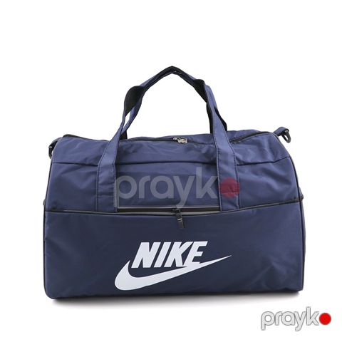 Nike Sport Səyahət Çantası Tutacaqlı və Qayışlı Nike Sport Çanta Göy Fermuarlı Öncibli Davamlı İdman Çantası — Bakı