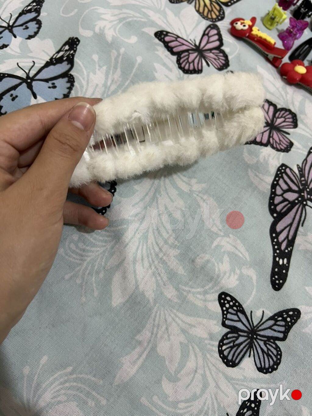 Hamısı 1 azn Plyuş örtüklü saç tutacağı və aksesuar dəsti - Yumşaq — Saç aksesuarları, Digah (2)