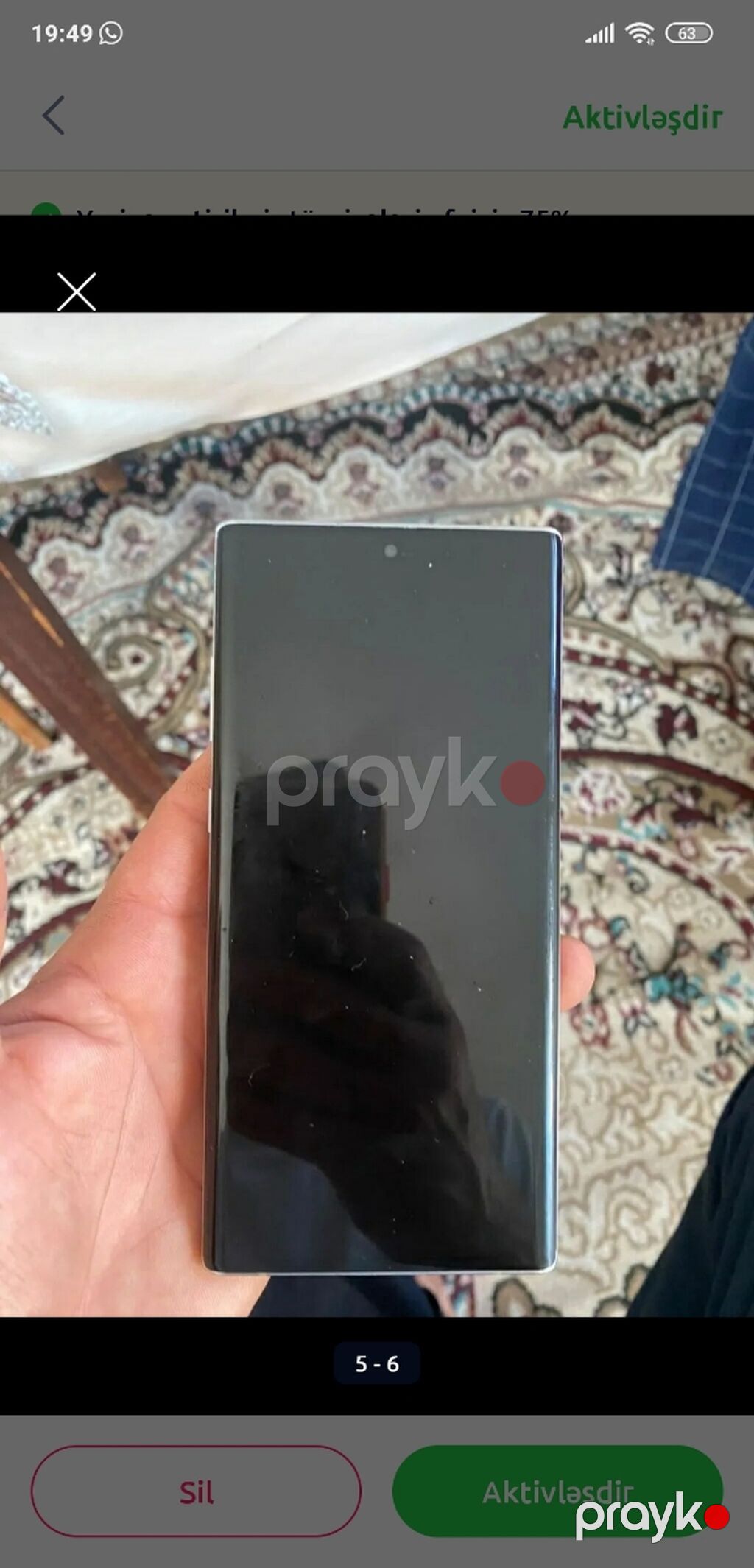Samsung Note 10, 256 GB, rəng - Qara, Barmaq izi — Samsung, Şirvan (2)