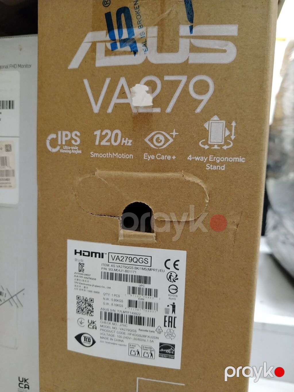 ASUS VA279QGS və Lenovo ThinkVision S27i-30 monitorları 99 Azn Dən — Monitorlər, Bakı (3)
