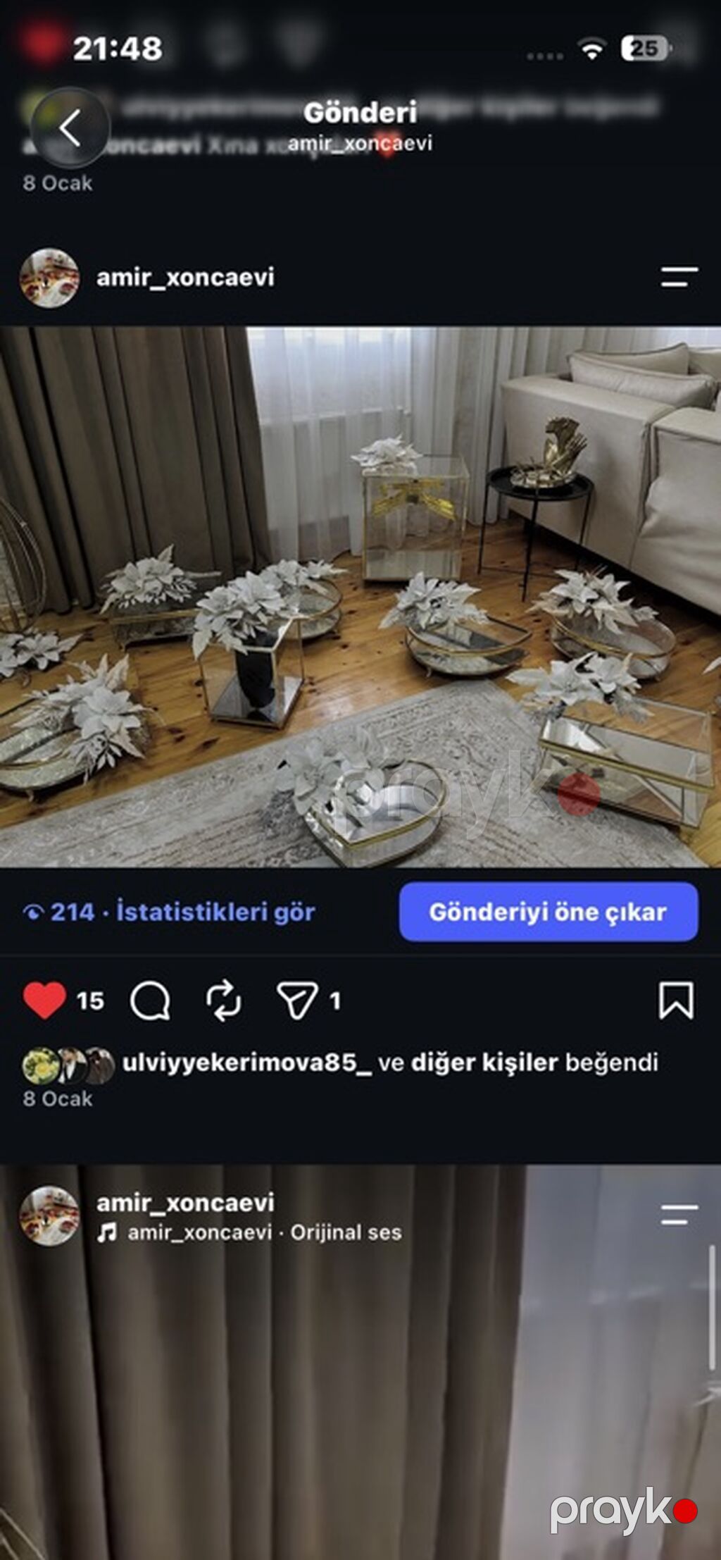 12ədəd xonçadı qirmizi goy ag guller movcuddur. Kirayəsi 5azndir — Bayram məmulatı, Bakı (4)