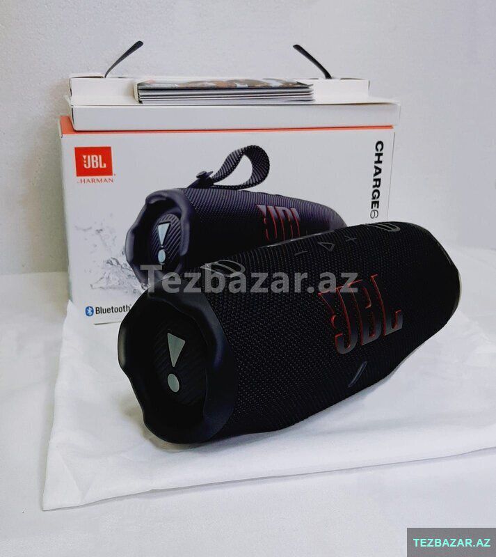 portativ akustika jbl charge 6 black satılır — Səs texnikası, Bakı (2)