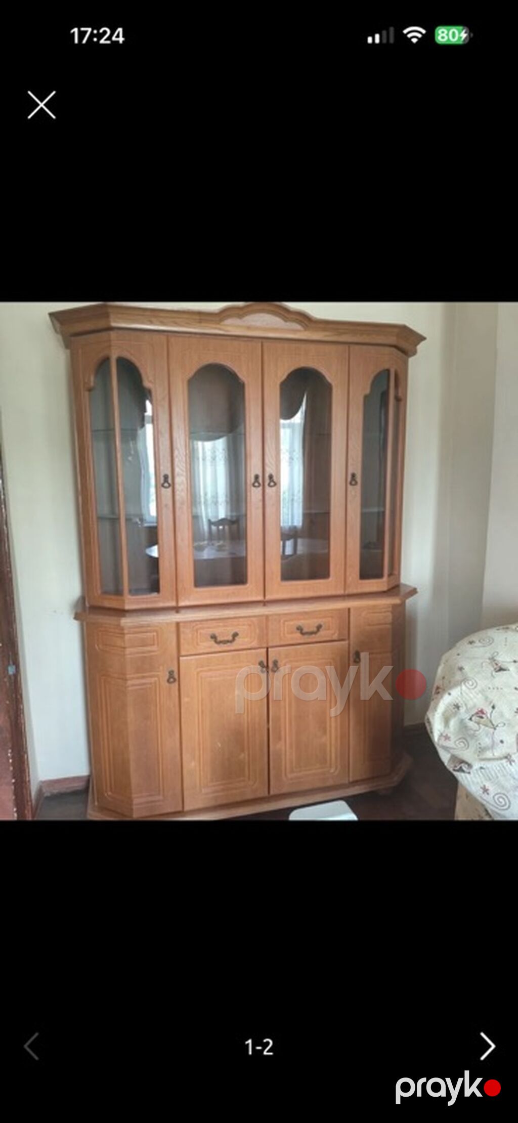 213-155 Qonaq otağı və ya yemək otağı üçün klassik üslubda vitrinli — Şkaflar, Bakı (2)