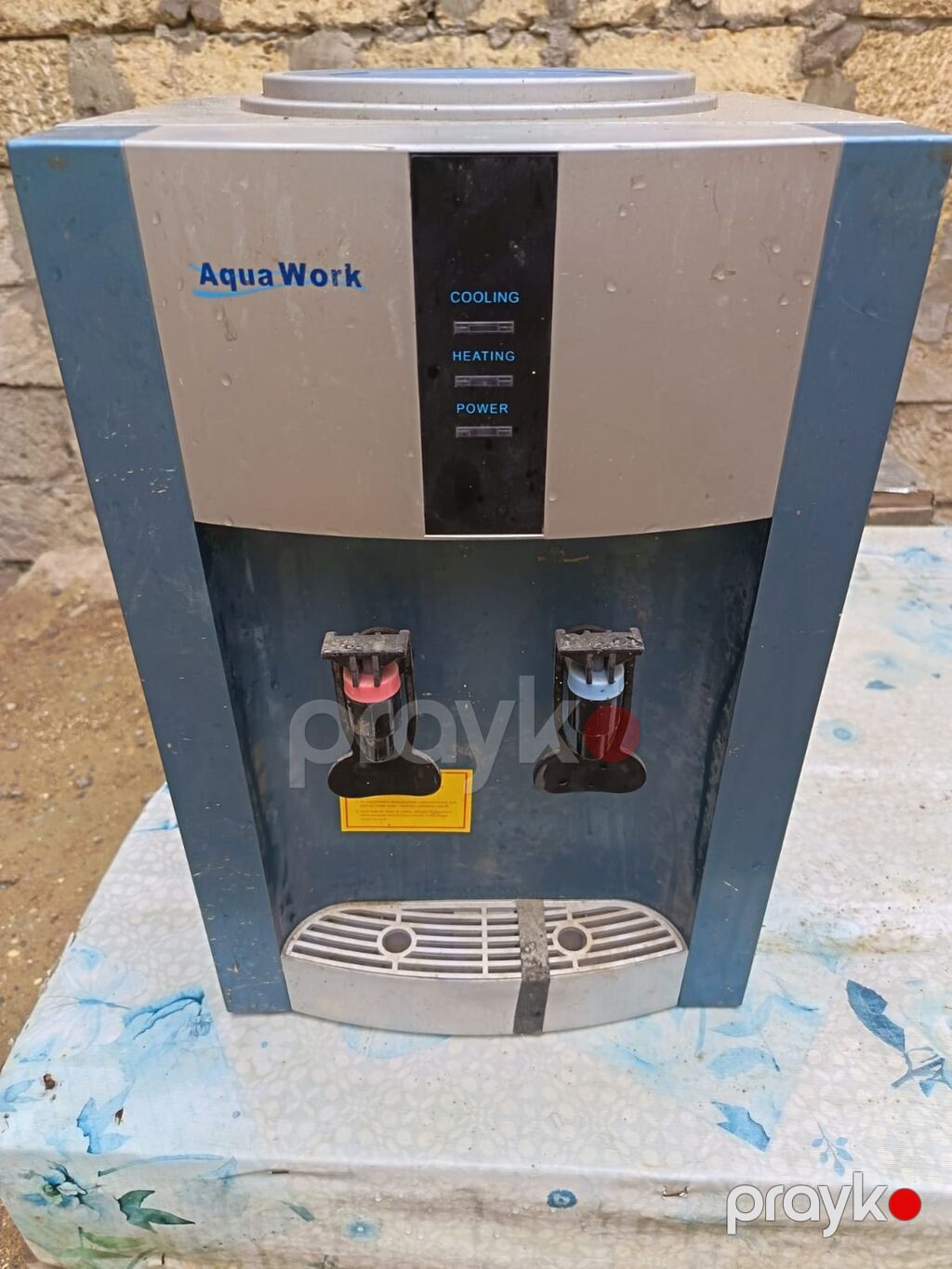 AquaWork su dispenseri – stolüstü model - İki kran: qırmızı – isti — Su soğutucuları və dispenserlər, Masazır (2)