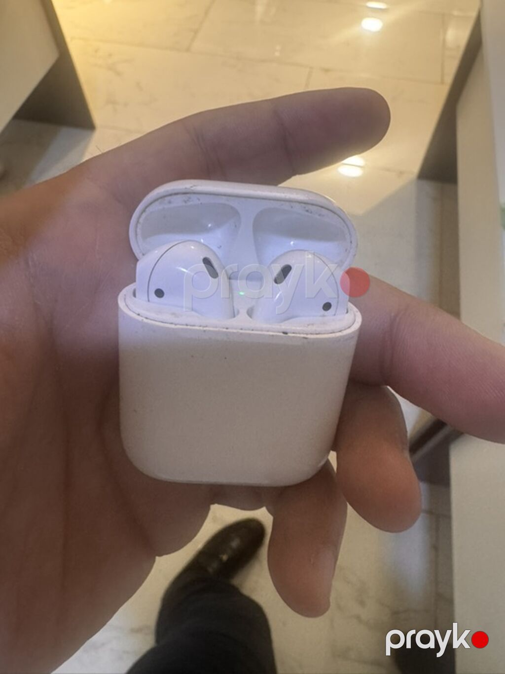 Apple AirPods (1-ci nəsil) simsiz qulaqlıq dəsti - Dizayn: Ağ rəng — Qulaqcıqlar, Bakı (2)