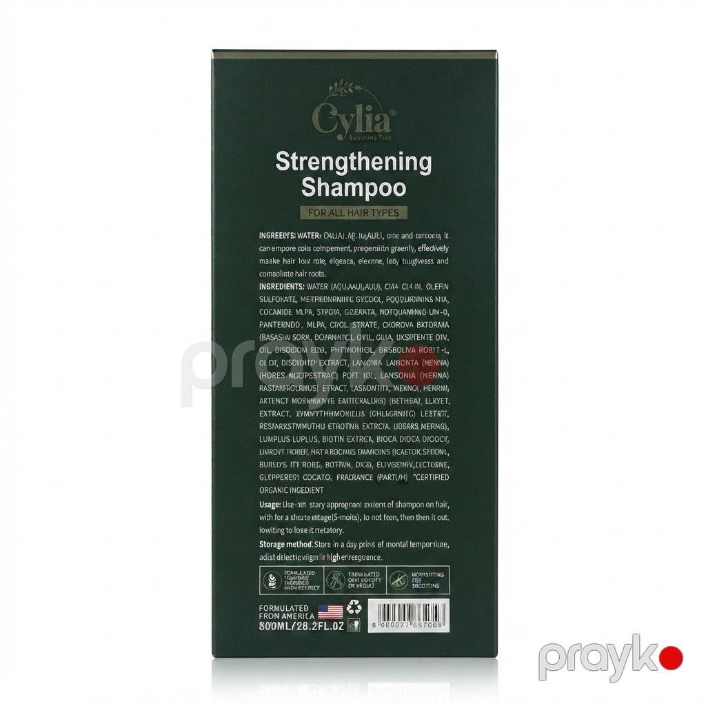 Saçlar üçün şampun Cylia Rosemary Mint Oil Strengthening, 800 ml — Mallar, Bakı (2)
