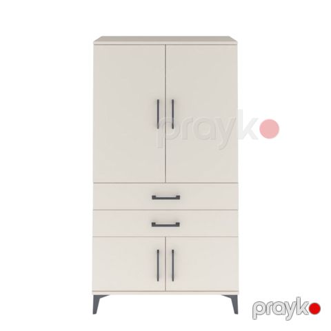 Şkaf Elegant Wood ZARR2092, laminat, 30x88x163 sm, ağ — Bakı