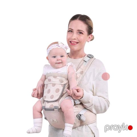 Obaby 5-i 1-də Erqonomik Körpə Daşıyıcısı (Kanquru) – Bel Dəstəkli Oturacaqlı, Nəfəs Alan Parça, 0-36 Ay üçün — Bakı