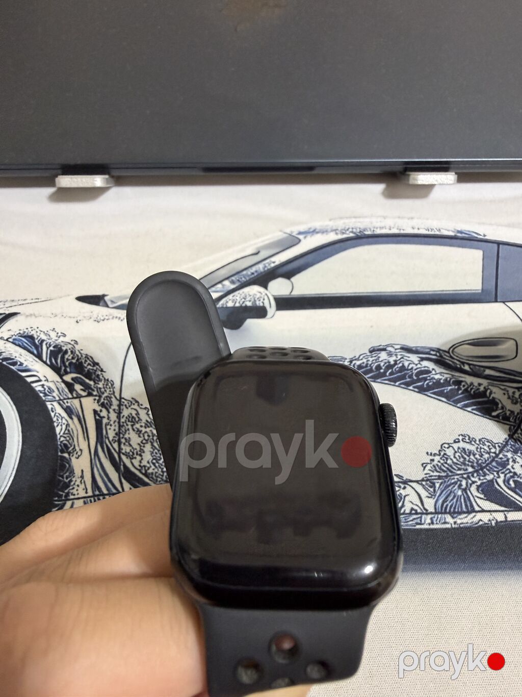 Apple watch 7 nike edition. 41mm 84% pil. Hərşeyi işləyir — Ağıllı saatlar, Bakı (7)