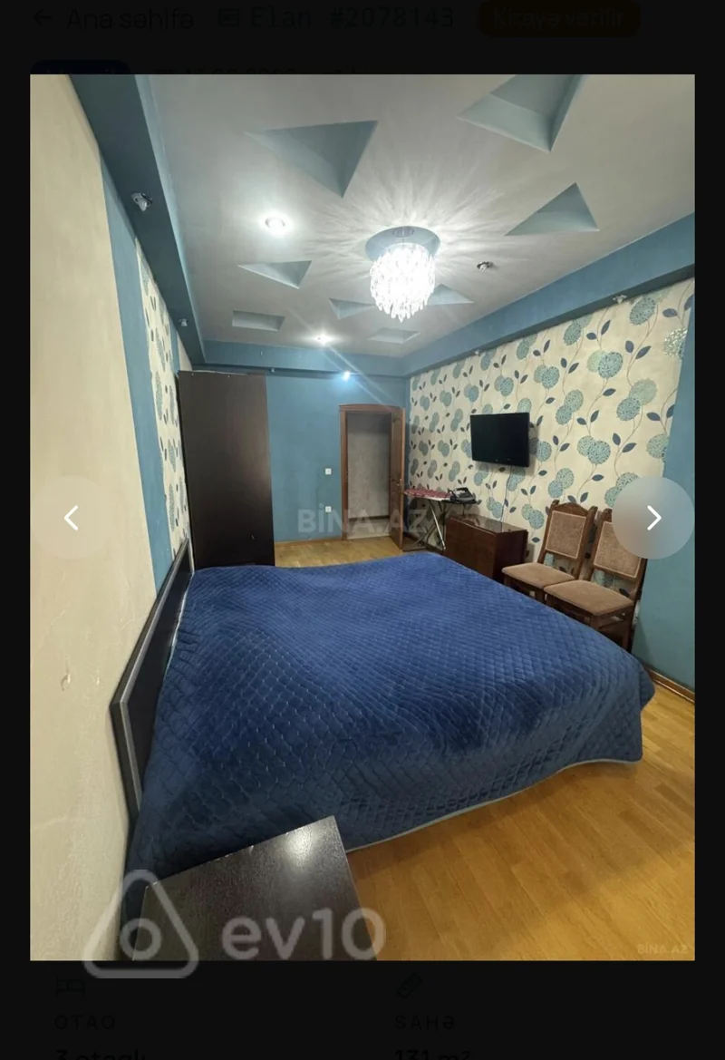 3 otaqlı mənzil, 131 m², Tiblisi prs — kirayə — Mənzil, Bakı (4)