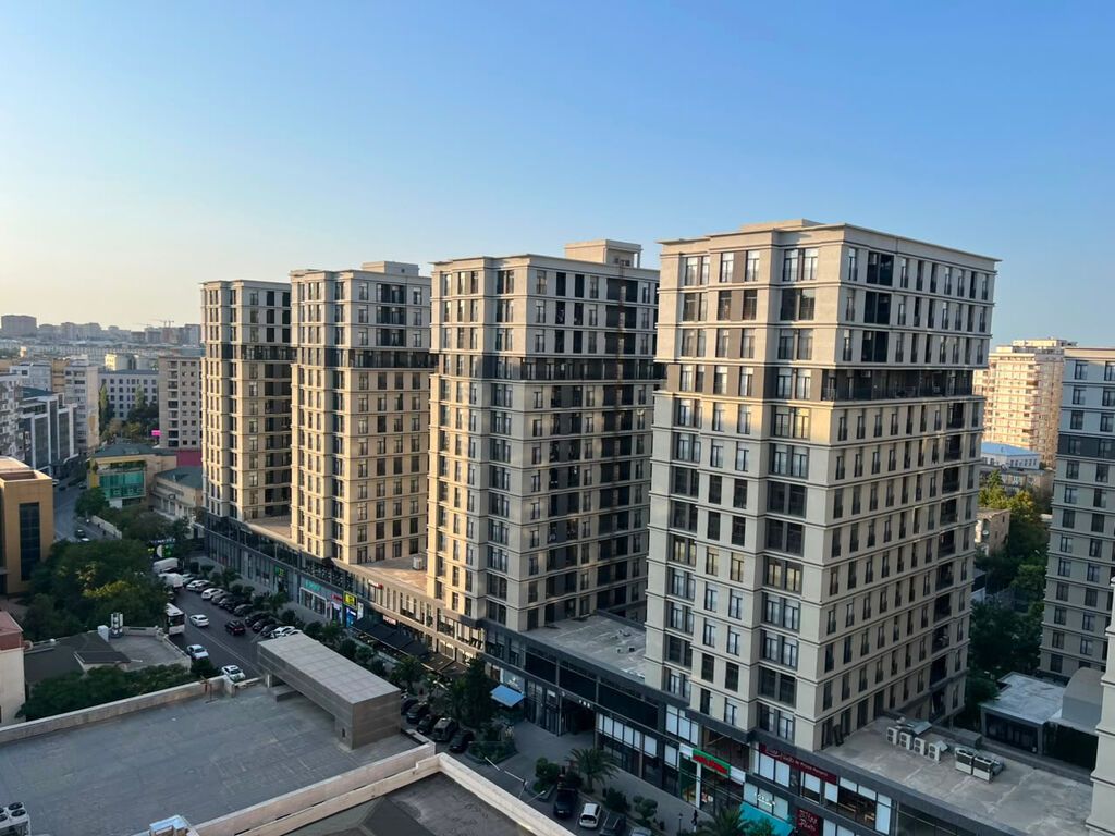 Nərimanov Rayonunda, White Stone Residence-də 3 Otaqlı Yeni Təmirli — Mənzil, Bakı