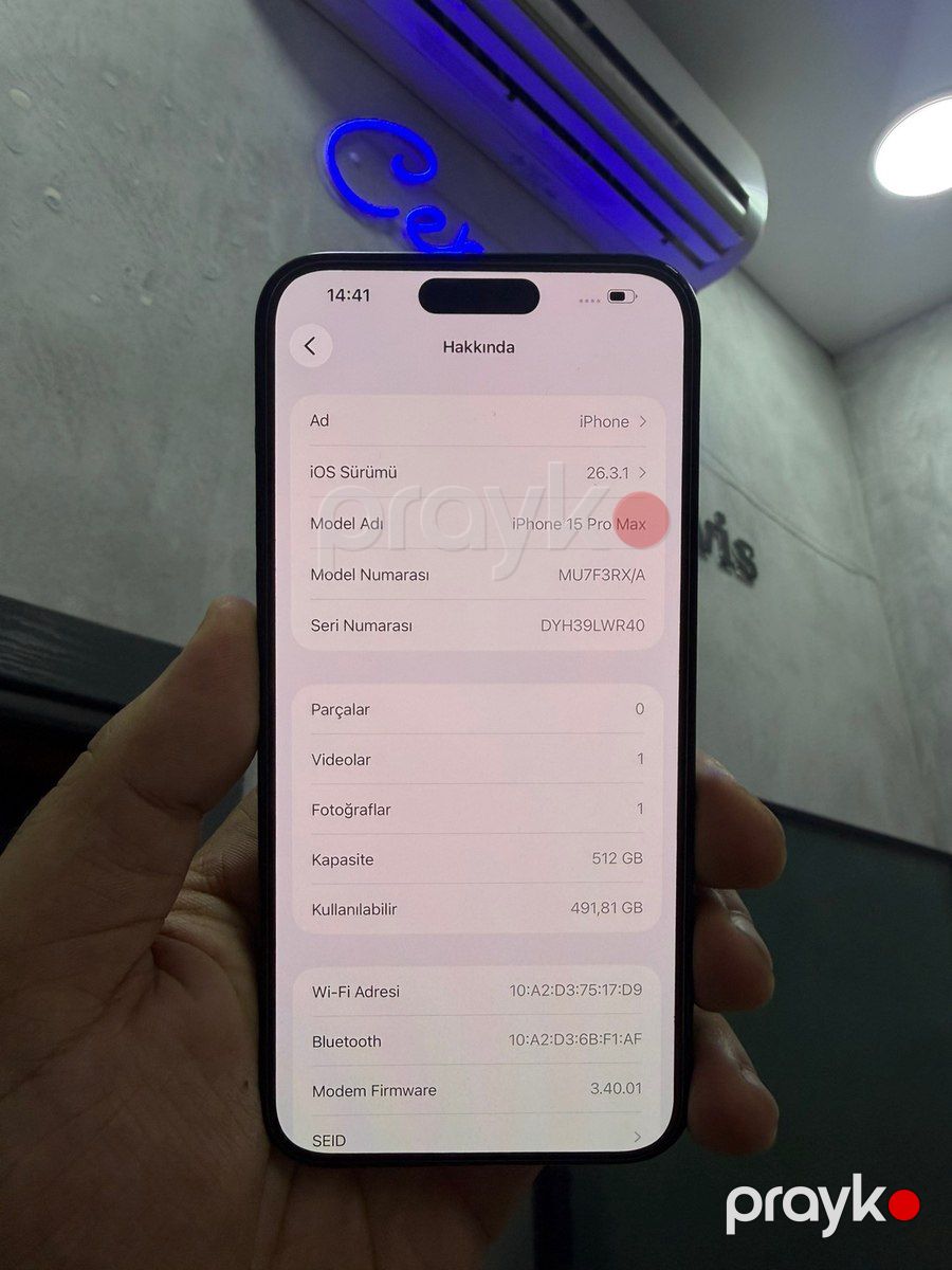 Apple iPhone 15 Pro Max Blue Titanium 512GB/8GB — Smartfonlar, Bakı (3)