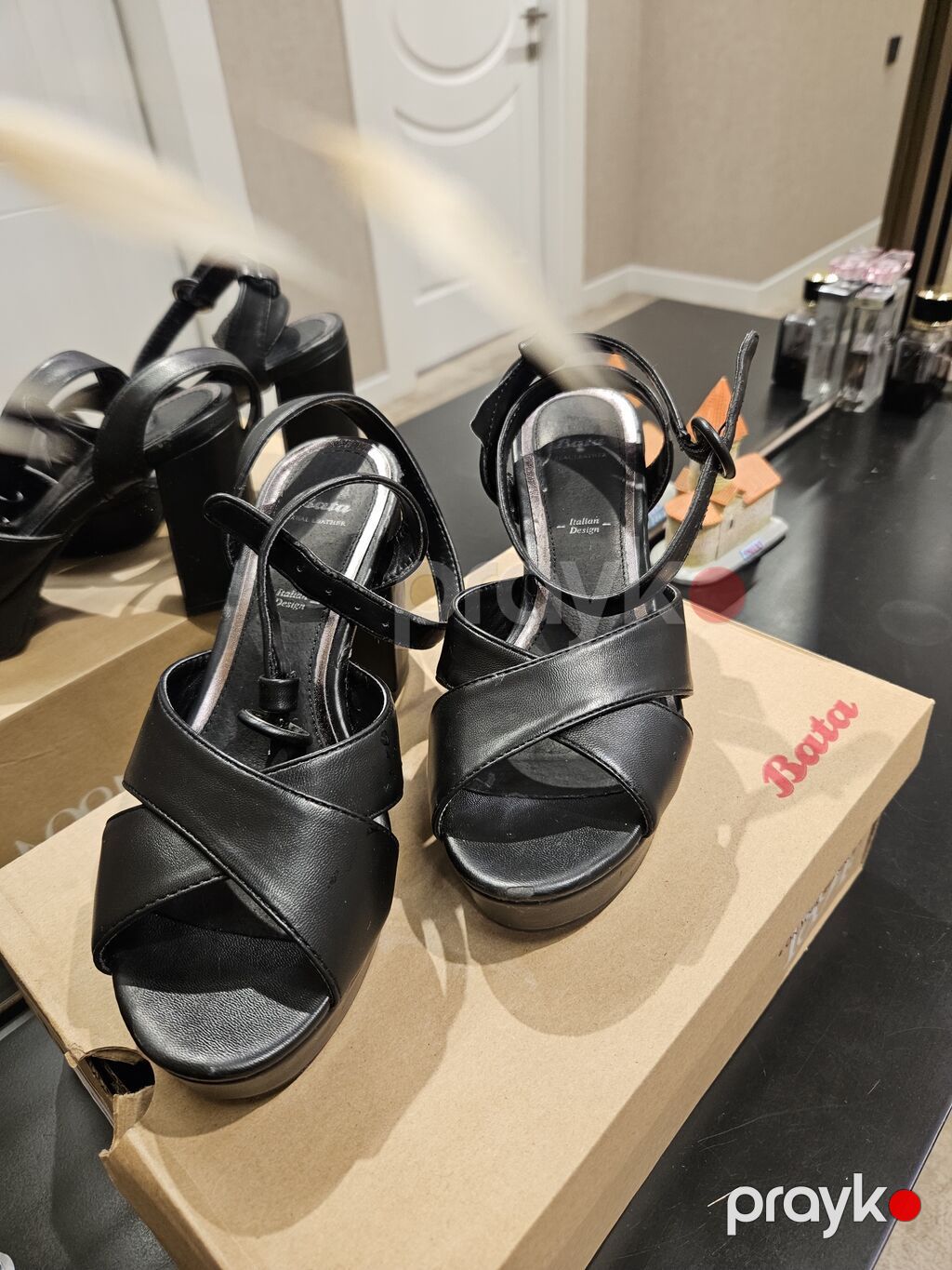 Ölçü: 37, rəng - Qara, İşlənmiş — Sandal, Bakı (4)