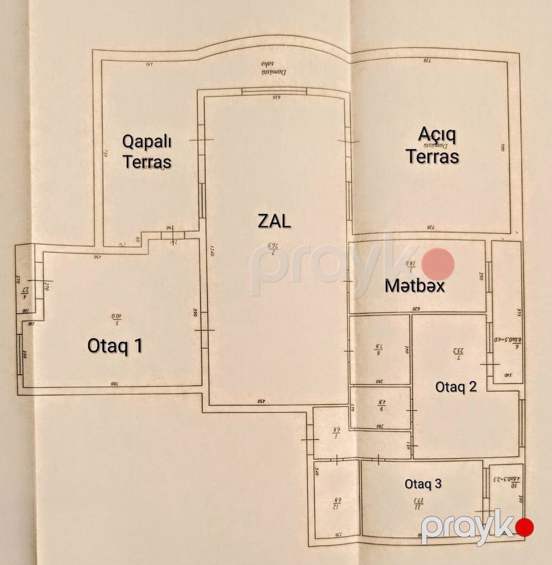 Satılır 5 otaqlı yeni tikili 300 m² — Mənzil, Bakı (10)