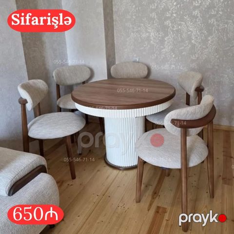 Yumru masa, Mətbəx üçün, 4 nəfər — Bakı