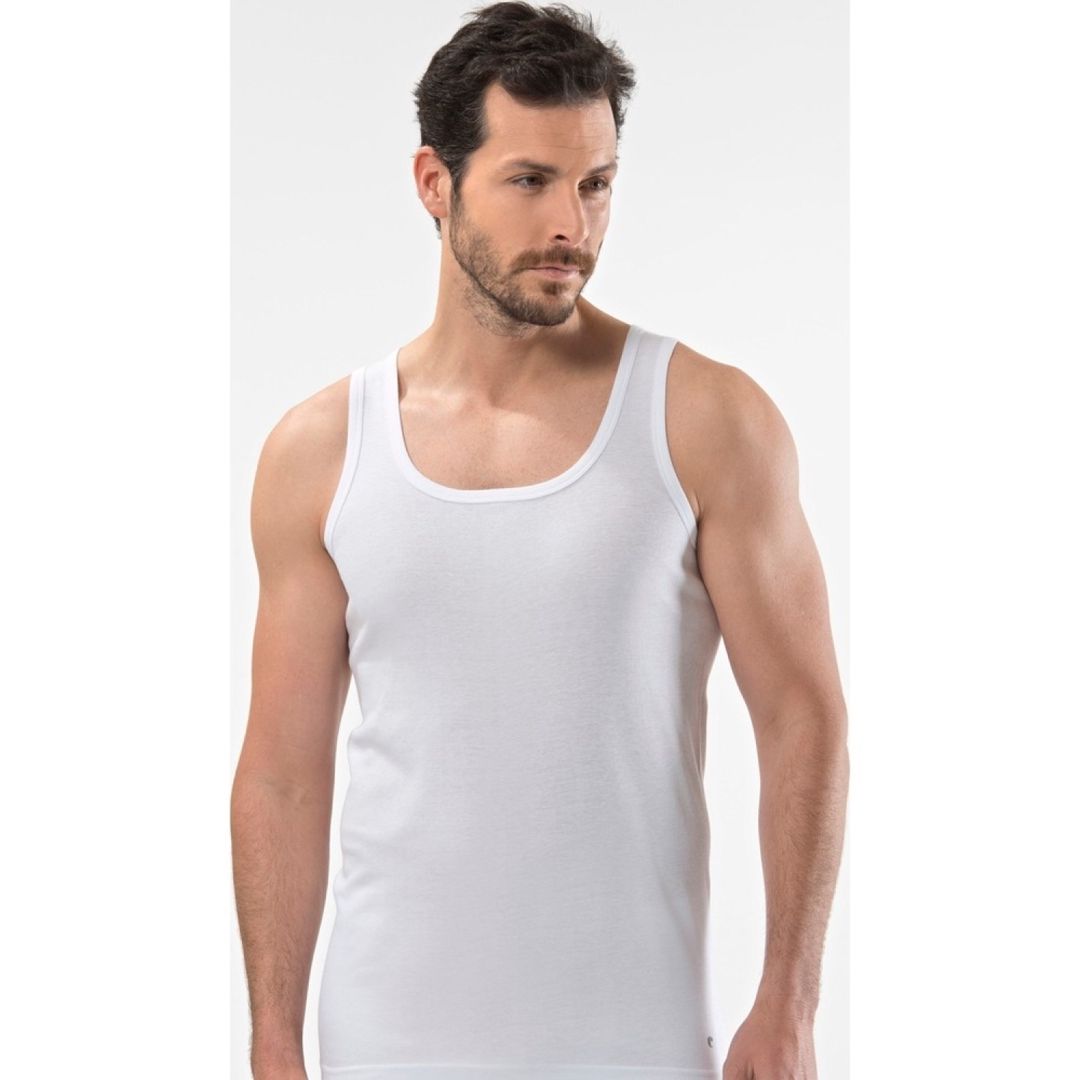 Kişi maykası dəsti, ağ, pambıq, ölçü XXL, 6 əd — Mallar, Bakı