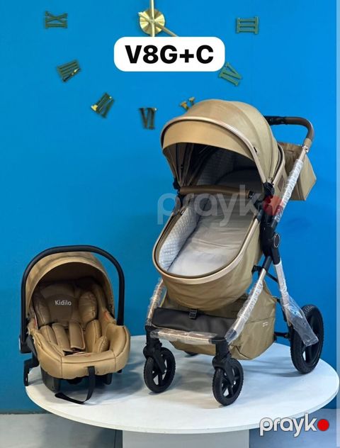 Kidilo V8G+C 3-ü 1-də uşaq arabası. Model həm yatma, həm oturma, həm — Bakı