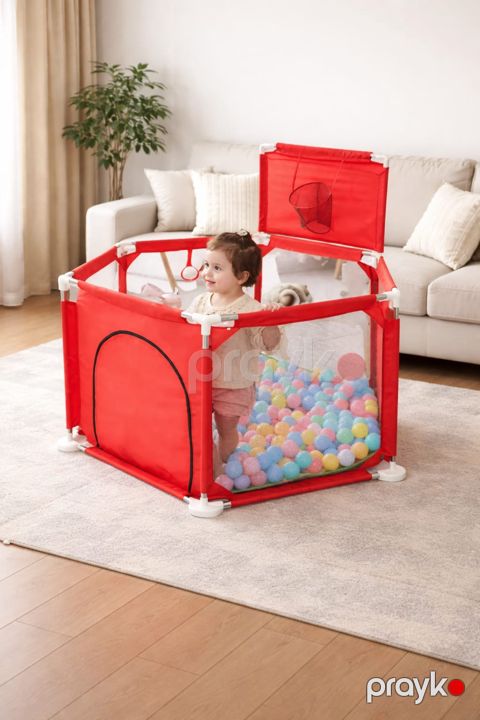 Oyun üçün manej ABC, qırmızı, 130x113x65 sm — Bakı