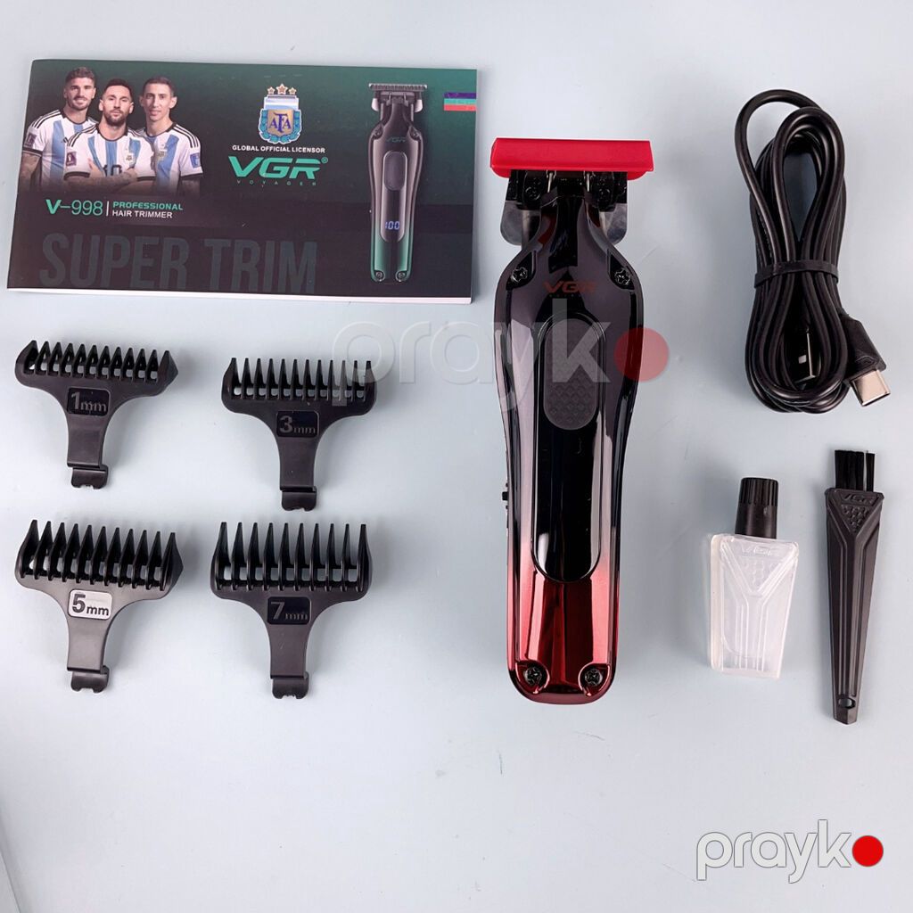 Trimmer VGR 918 - 1200mAh / 180 Dəqiqə / 2 Sürət - 6500RPM — Saç kəsmə maşınları, Bakı (7)