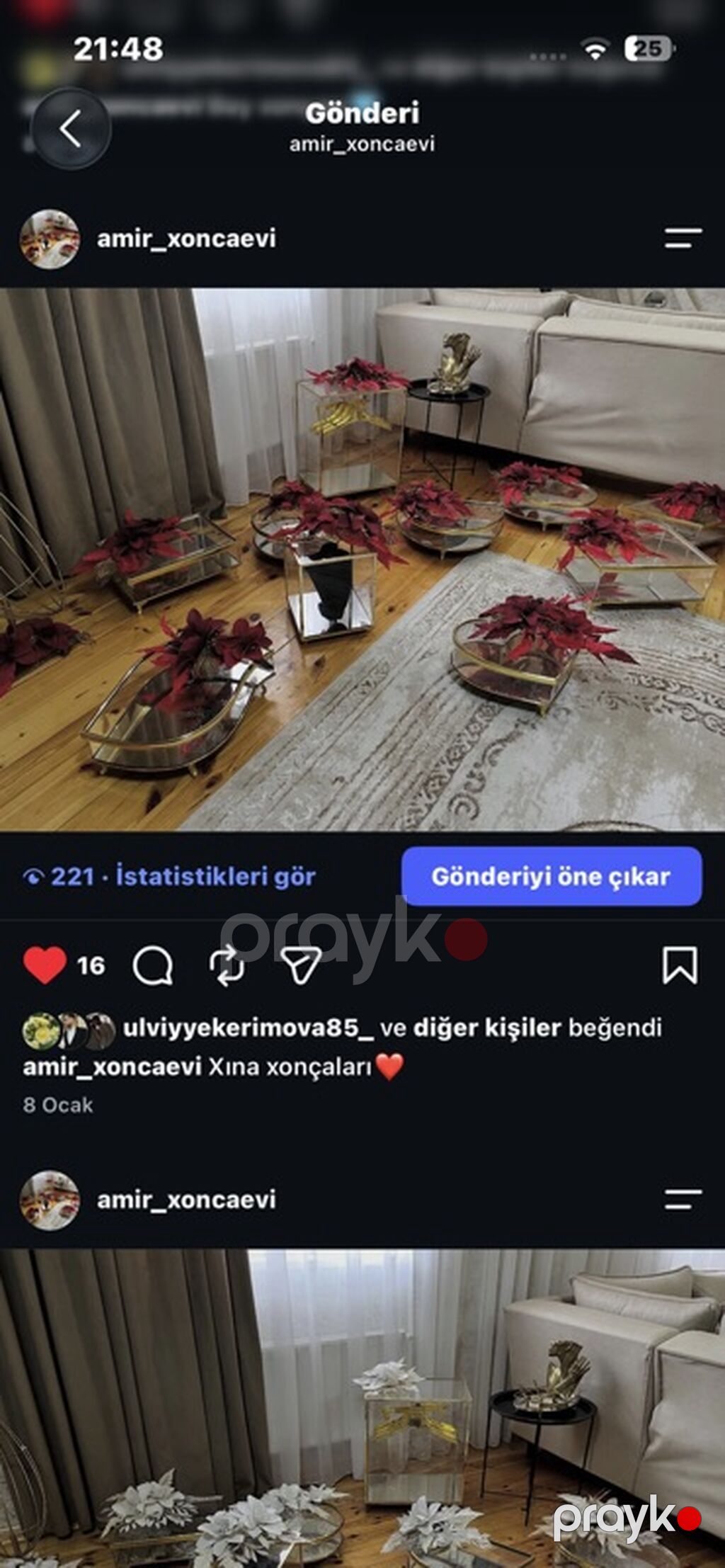 12ədəd xonçadı qirmizi goy ag guller movcuddur. Kirayəsi 5azndir — Bayram məmulatı, Bakı (5)