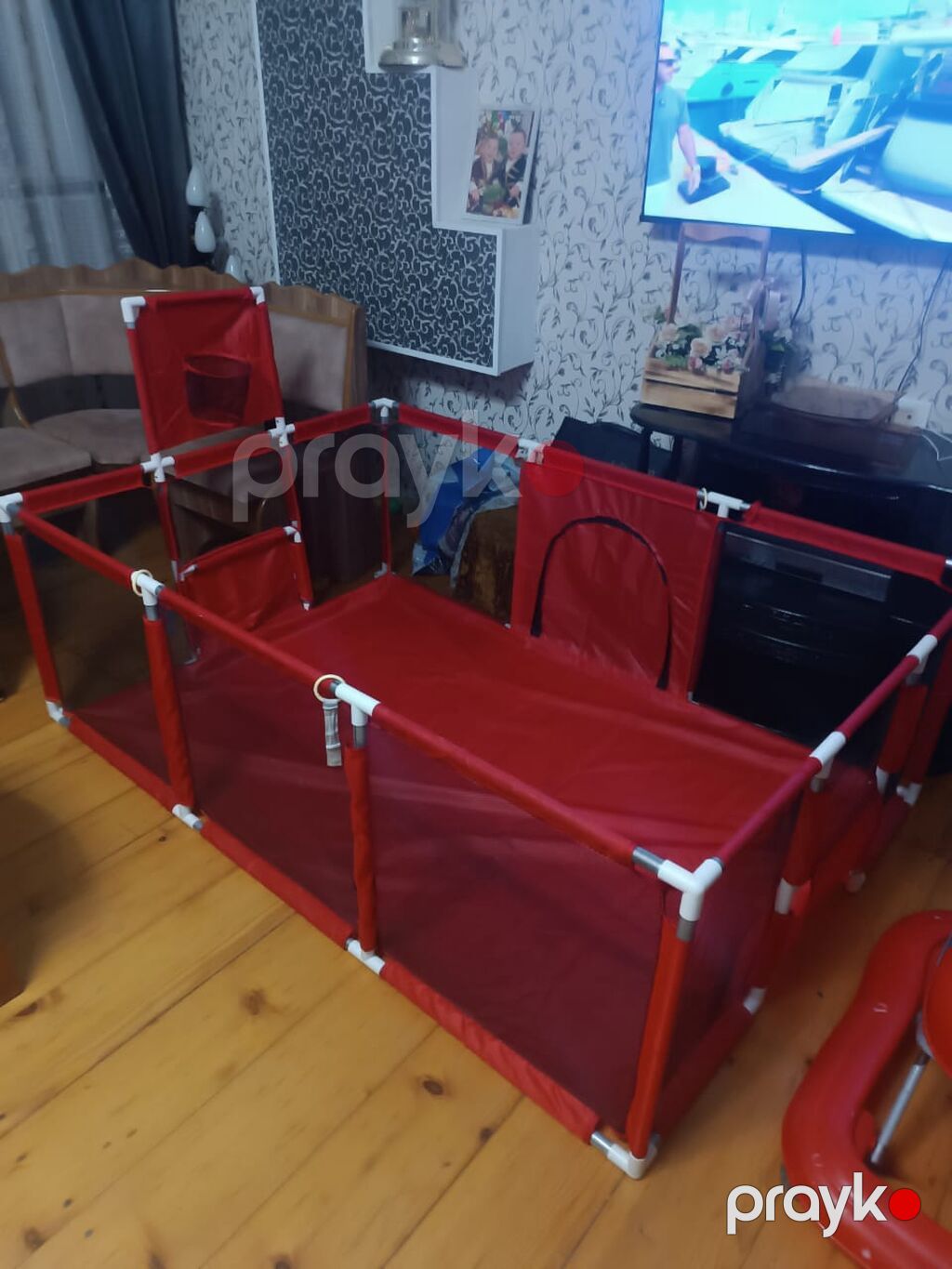 Uşaq oyun maneji və oyun xalçası dəsti - Rəng: qırmızı (manesin — Manequinlər, Bakı (2)