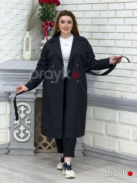 Qadınlar üçün plaş, qara, plaş, ölçü 54 — Bakı