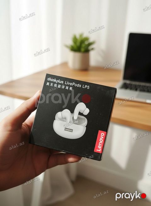 Yeni Simsiz (Bluetooth) Qulaqcıqlar, Lenovo, rəng - Qara — Bakı