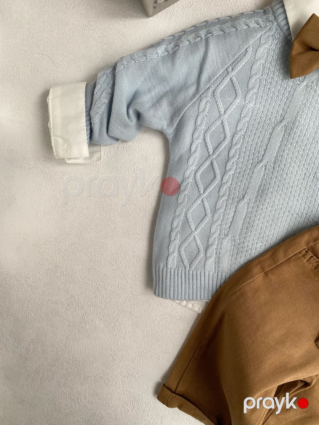 Oğlanlar üçün şalvarlı dəst, mavi, pambıq, ölçü 18-24 ay — Mallar, Bakı (2)