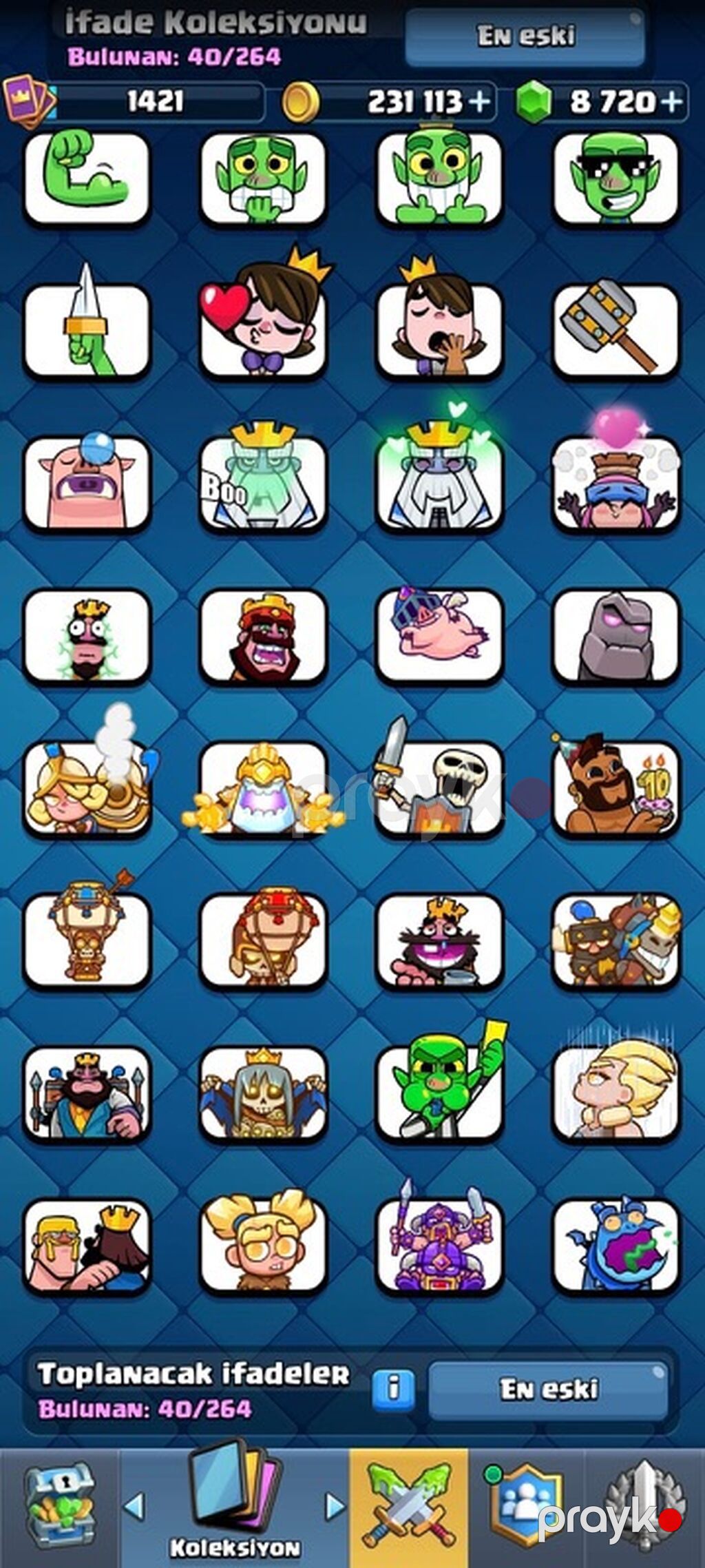 Clash Royale oyun hesabı – eInur5555 - Klan: “Beyaz Ölüm” (Böyük) — Şəxsi əşyalar, Masazır (4)