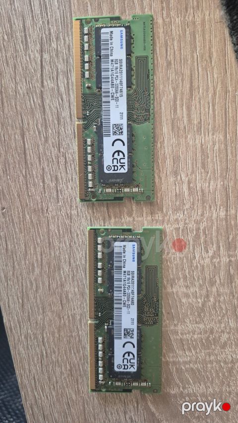 Samsung DDR4 3200 MHz Sodımm noutbuk RAM-i satilir (2×8 GB, ümumilikdə — Bakı
