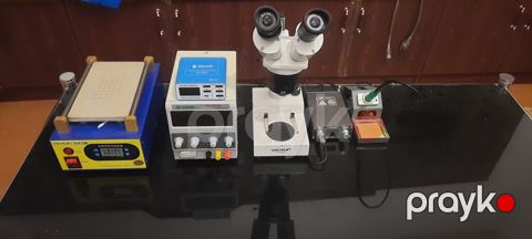 Telefon temiri avadanliqlari mikraskop yaxun-ak24 payalnik yaxun-T210D — Novxanı