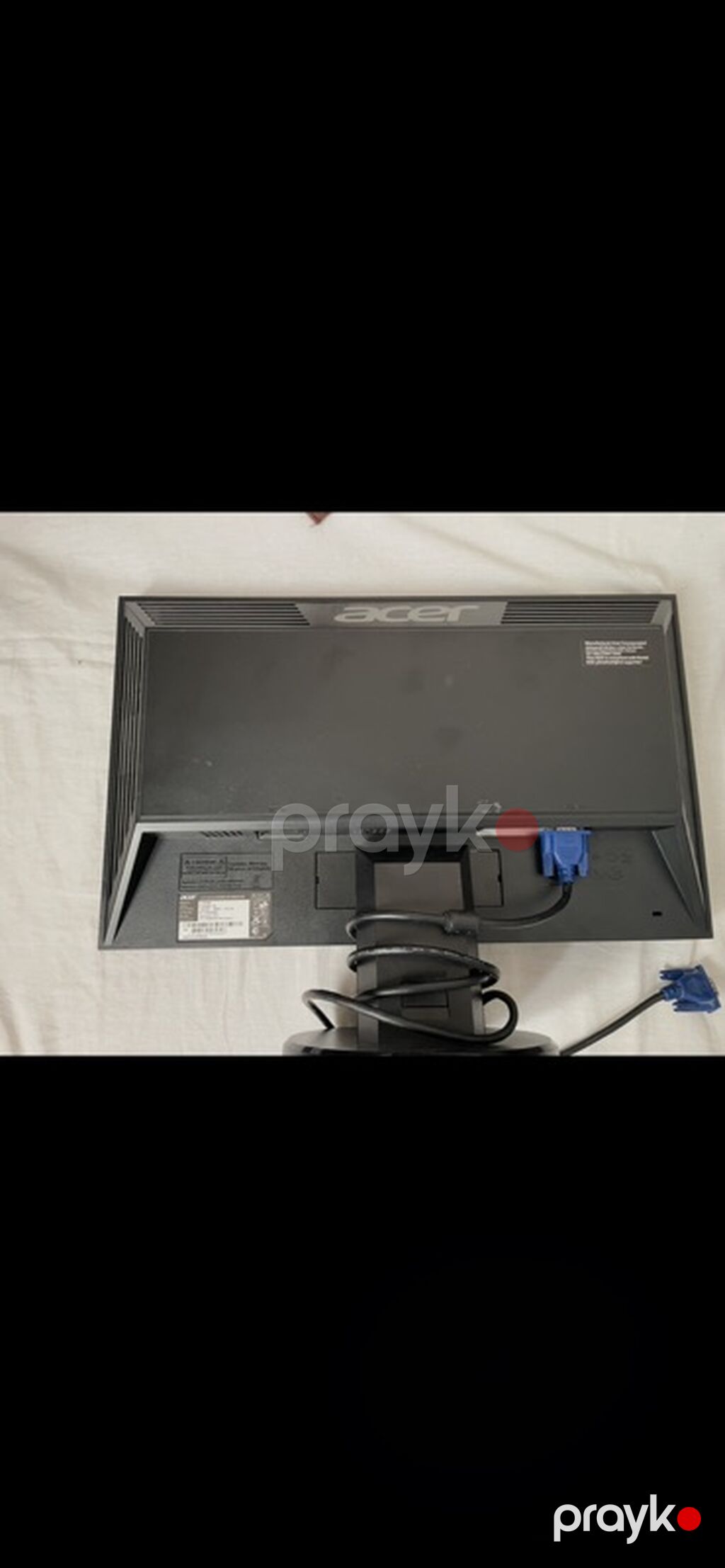 Acer LCD monitor satılır. Model: Acer V193HQV Versiya — Monitorlər, Masazır (3)