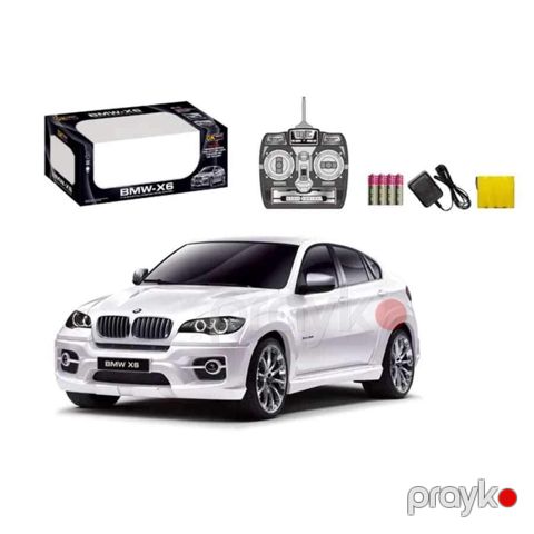 Radio ilə idarə olunan maşın BMW X6 P866-1001, plastik, ağ, 6+ yaş — Bakı