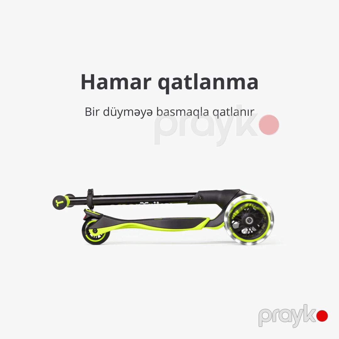 Uşaq skuter Smartrıke Xtend Sarı — Mallar, Bakı (2)