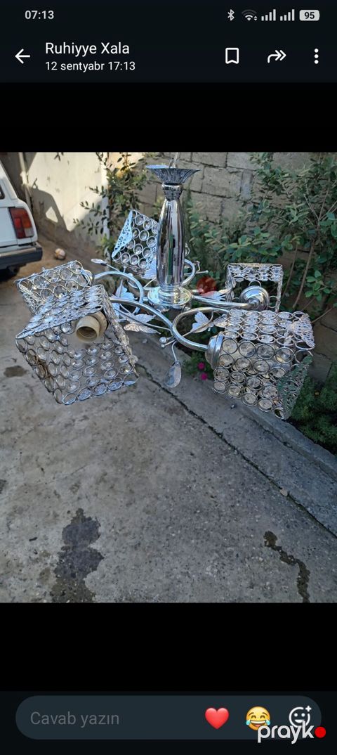 Çılçıraq, 4 lampa, Metal — Masazır