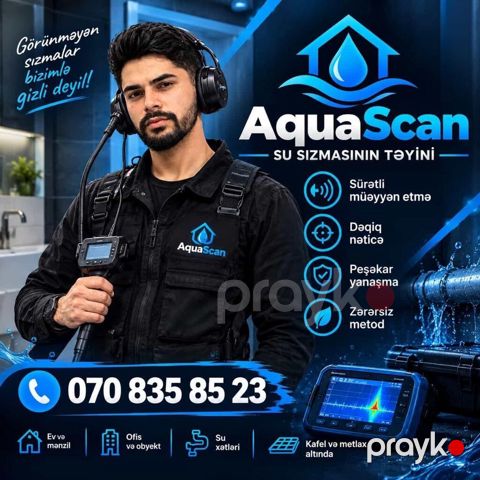 AquaScan – Su sızmasının təyini SU Sızması Aşkarlanması VƏ Təmiri — Bakı