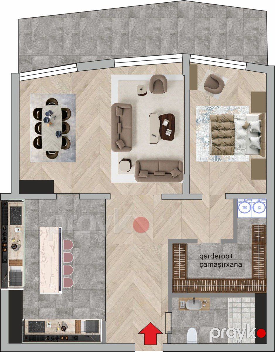 Satılır 2 otaqlı yeni tikili 120 m² — Mənzil, Bakı (3)