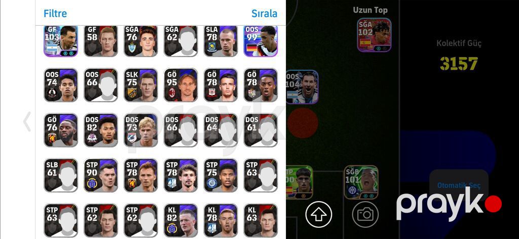 EFootball Mobile hesabı – yüksək reytinqli heyət və taktika paketi — Gampadlər, smartfon üçün triggerləri, Sumqayıt (3)