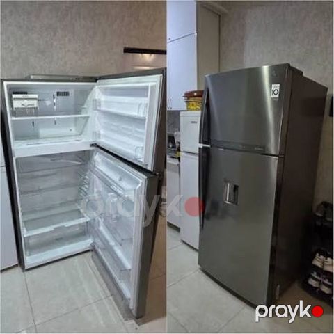 İşlənmiş 2 qapılı LG Soyuducu Satılır, rəng - Boz, Dolab içi — Bakı