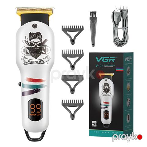 Trimmer VGR 971 - 600mAh / 120 Dəqiqə / 1 Sürət 5500RPM / Cord/Cordles — Bakı