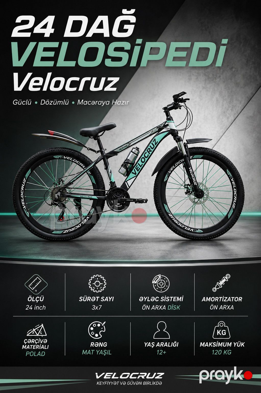 Dağ velosipedi Velocruz (24) — Velosipedlər, Bakı (2)