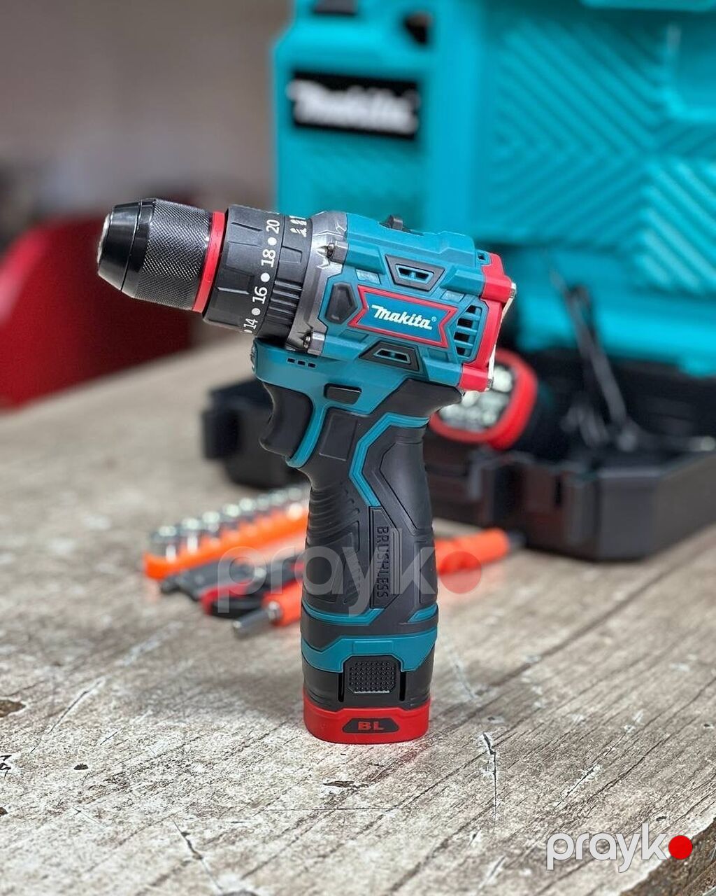 Makita simsiz zaryadlı matkap/şurupka dəsti - Brushless (fırçasız) — Drels, vintovkular və qaitkçekicilər, Digah (2)