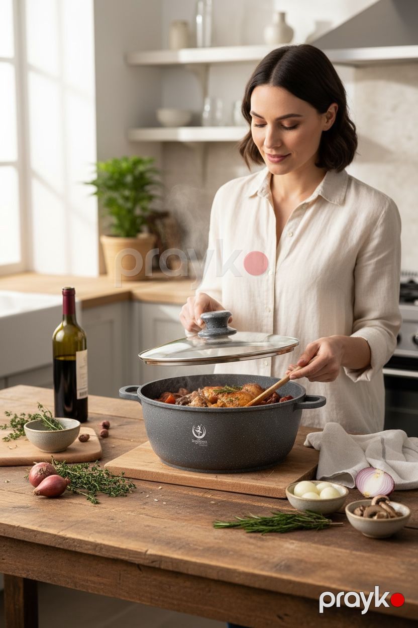 Qazan Berghome SU-LI0420, 11 l, bioqranit, 32sm — Mallar, Bakı (2)