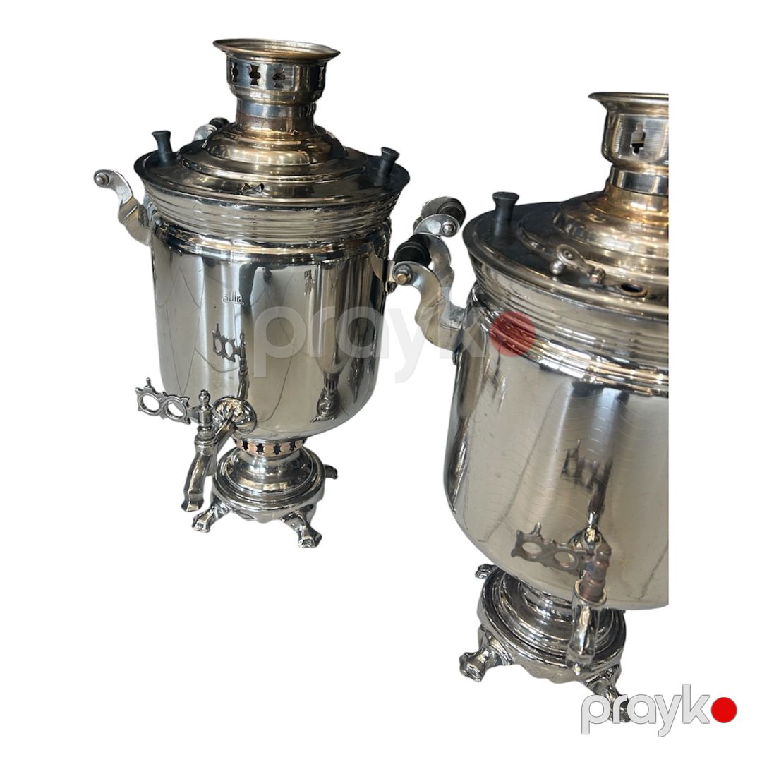 Samovar 2560698, latun/mis, gümüşü, 7 l — Mallar, Bakı (2)