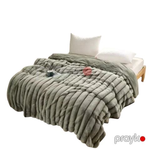 Örtük Bamboo model-1.6, 200x230 sm, cüt nəfərlik, bambuk, bir üzü qarmoşka, digər üzü sadə, çox yumşaq - GS 812 — Bakı