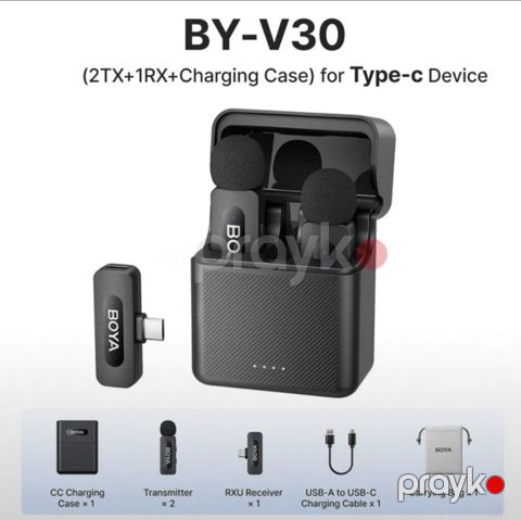 Mikrofon "Boya V30" Boya V30 və V3 yaxa mikrofonları Səs — Bakı