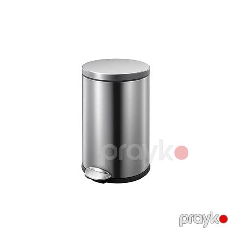 Zibil konteyneri pedal ilə Eko Luna EK9219, paslanmayan polad/plastik, metalik, 3 l — Bakı