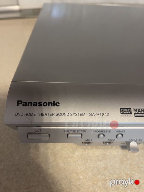 Panasonic DVD Home Theater 5.1 – satılır Panasonic SA-HT840 DVD Home Theater sistemi satılır. Komplekt 5 ədəd kolonka + əsas DVD/audio blokdan ibarətdir. Normal işlək vəziyyətdədir. Səliqəli istifadə olunub. Ev kinoteatrı və musiqi üçün uyğundur — Bakı