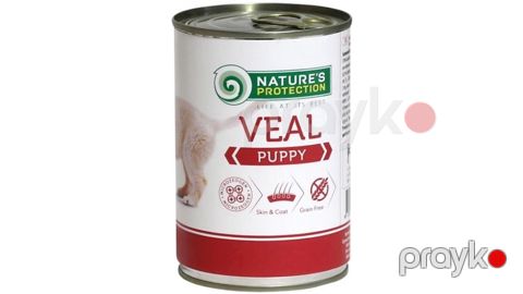 Konserv yem Nature's Protection Puppy dana əti ilə, 400 q — Bakı