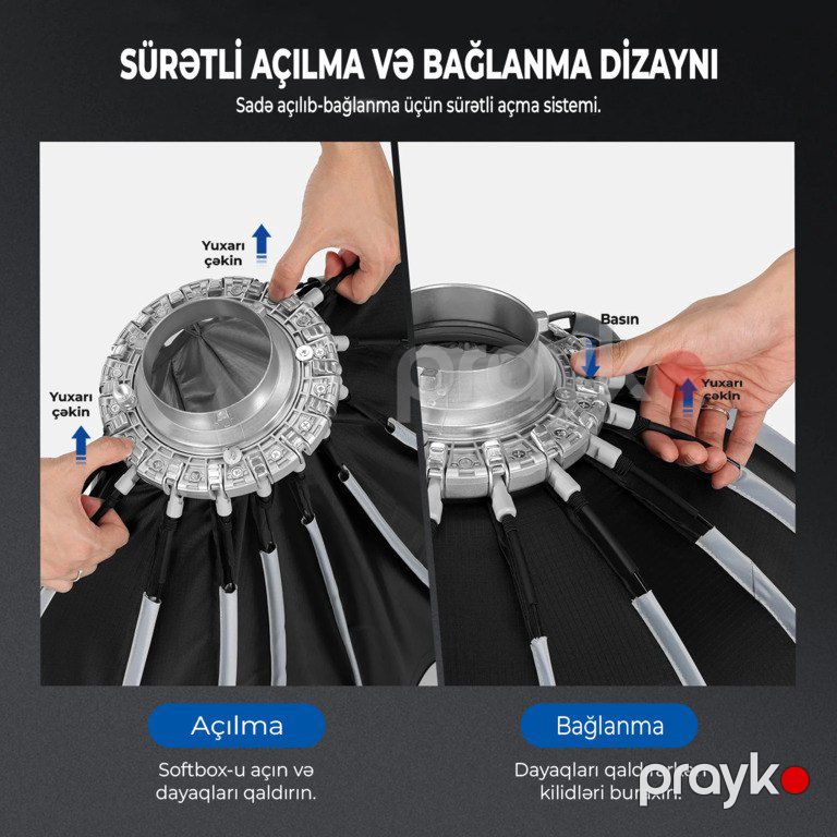 Parabolik softboks 120 sm "Neewer NS120P" — Foto və video texnikası, Bakı (8)